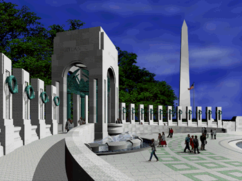 [ Learn about proposed National World War II Memorial! ]