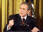 [ George W Bush determined to fight global terrorism (24Jan02) ]