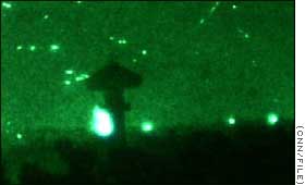 [ Night bombing, Baghdad Iraq, 1st Gulf War (1990) ]