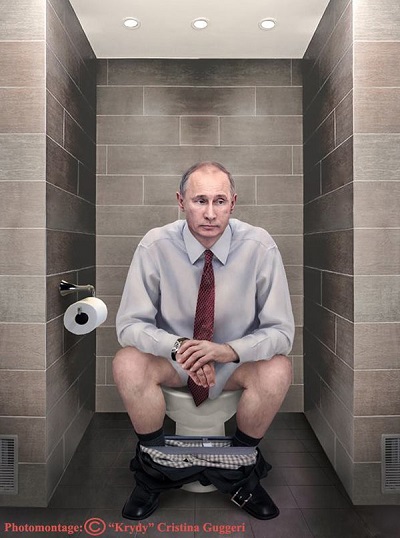 Vladimir Putin taking a shit. The Reverend Martin Luther King Jr. and all his followers and Donald John Trump and all his "base" shit, and "AOC" and Deco Dog and Governor Andrew Cuomo's sexual harassment accusers shit too. All men are created equal....