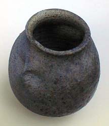 Malcolm Wright wood fired jar, ca. 1980.