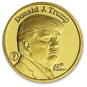 (U.S. President Donald J. Trump memorial token. Not legal tender. No value at any exchange rate.