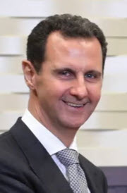 Bashir al-Assad, ruler of Syria. He is eager to greet Saul of Tarsus as the end of the Road to Damascus.
