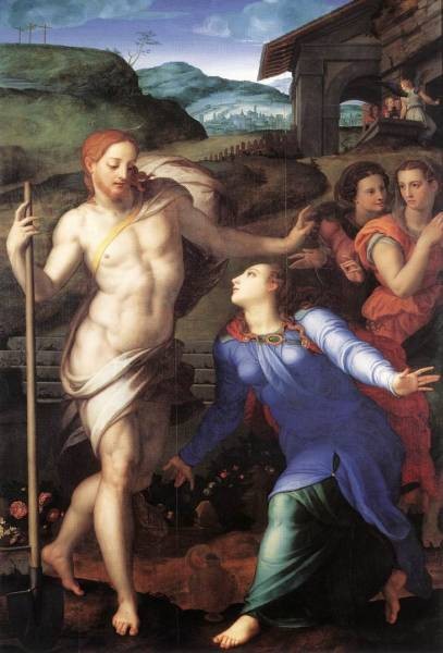 "Noli me tangere" (Bronzino). Please, people, do not get near me without my wishing you to do so, nor without informed helpful intent.