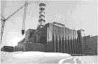 Chernobyl Reactor #4 after disaster 26 April 1986.