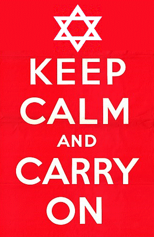 Keep calm, People of The Book, and carry on!