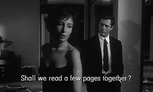 Scene from Mchelangelo Antonioni's film "La Notte" (1961)