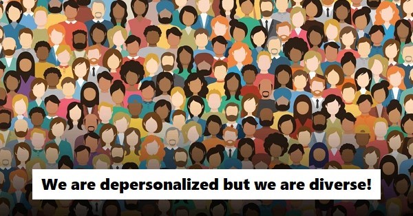 Ethnic diversity has nothing to do with individual person individuality.