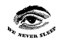 Trademark of Pinkerton's National Detective Agency: "We never sleep."