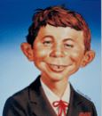 Who is this gentleman? (I, Alfred E. Neuman am here being deployed as a graphical commentary on First Lady of The United States Nancy Reagan, whom I consider to be a clown and I resent the association! But I am just a graphic image, so I can't do anything about it.)