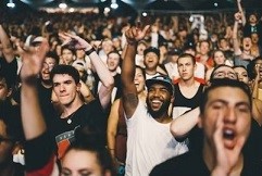 Soccer crowd